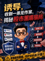 6月防非宣传月|诱导、收割一条龙左岸，揭秘股市黑嘴骗局！